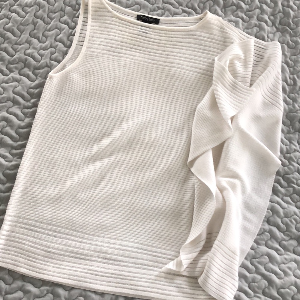 3/$25 WHBM off-white dolman sleeve tunic S